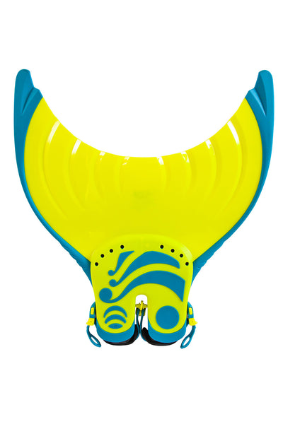 Mermaid Linden adult monofin yellow back shot