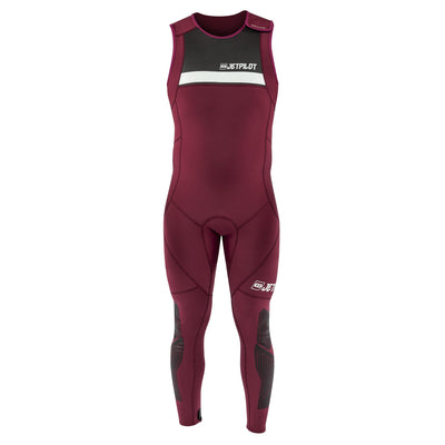 Front view of the Jetpilot L.R.E. John Wetsuit Maroon colorway.