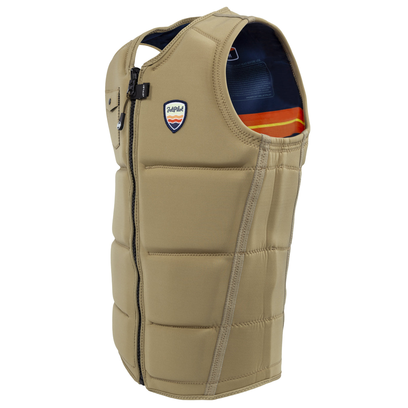 Side view of the Jetpilot's Aaron Rathy Signature Comp Vest Sand colorway side view photo