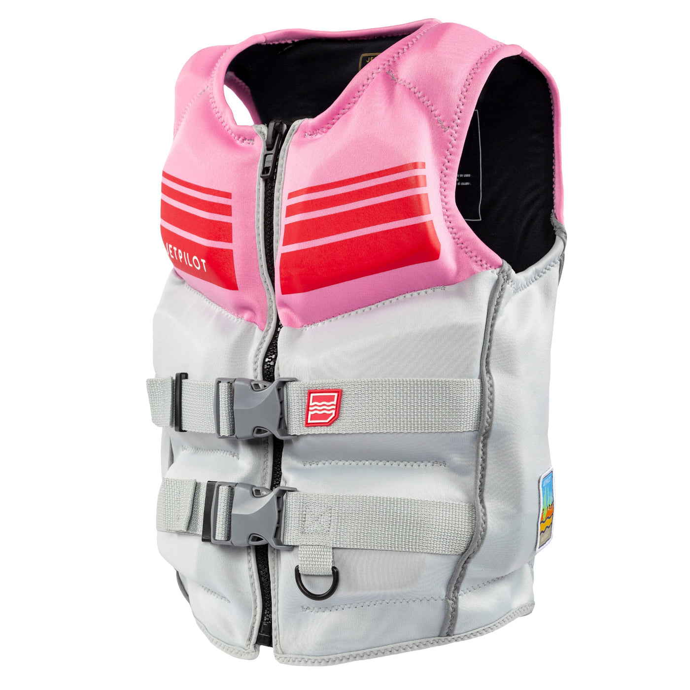 Side view of the Jetpilot Youth Shaun Murray CGA Vest. #color_frosted-pink