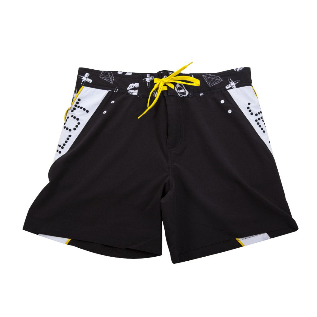 Front view of the Couture Rideshort black colorway.