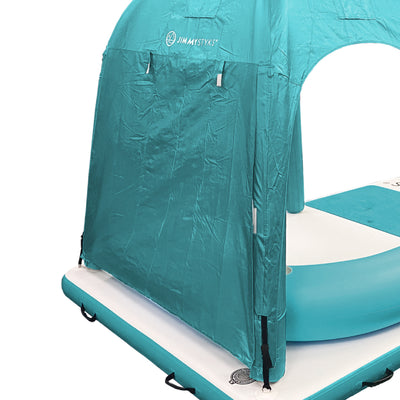 Jimmy Styks 10' Water Mat with Detachable Canopy & Backrest